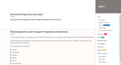 Desktop Screenshot of ammonia-properties.com